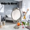 Tabletop Mirror, Cosmetic Mirror, Cosmetic Mirror, Elegant Antique for Women (Bronze Trumpet)
