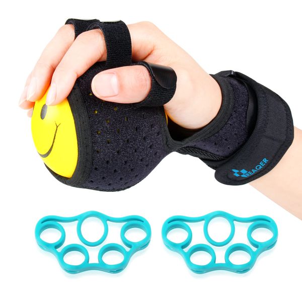 REAQER Finger Rehabilitation Training Equipment, Stroke Stroke, Brain Palsy, Finger Ball Exercise, Hand Master Set, Finger Strength and Grip Strength