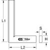 KS Tools 300.0199 Square DIN 875/1, 75mm