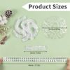 Shower Caps, MORGLES 100 PCS Clear Plastic Hair Caps Waterproof Disposable Shower Caps Plastic Hair Bath Caps Shower Caps Bulk for Women Hair Salon Home Use