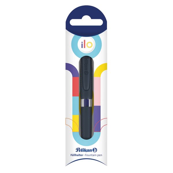 Pelikan 817790 ilo Füllfederhalter Kartuschenfüllsystem, Schwarz