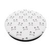 White Cat Face Whiskers Fun Pink Pattern Design PopSockets Swappable PopGrip