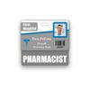Pharmacist Badge Buddy Horizontal w/Height & Weight Conversion Charts (Standard, Gray)