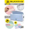 Taiko Document File (13 Pockets/Sorting Sheet) Receipt Storage (Clear White)