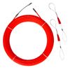 IRSCorp 30M 100ft Cable Puller Kit Through Wall Fish Tape 4.3mm PET Electrical Cable Puller Wire Guide Device Threader Duct Rodder Fish Cable Fastener Orange