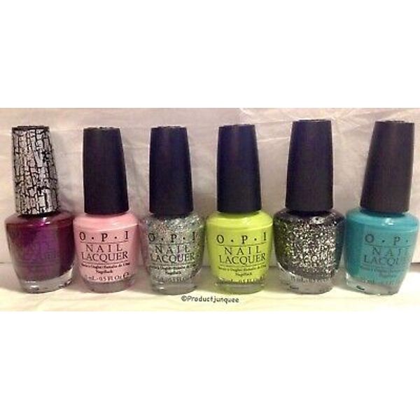 Full Set! OPI Nail Nicki Minaj Collection Lot Of 6 Pink Fly Metallic Did It Save