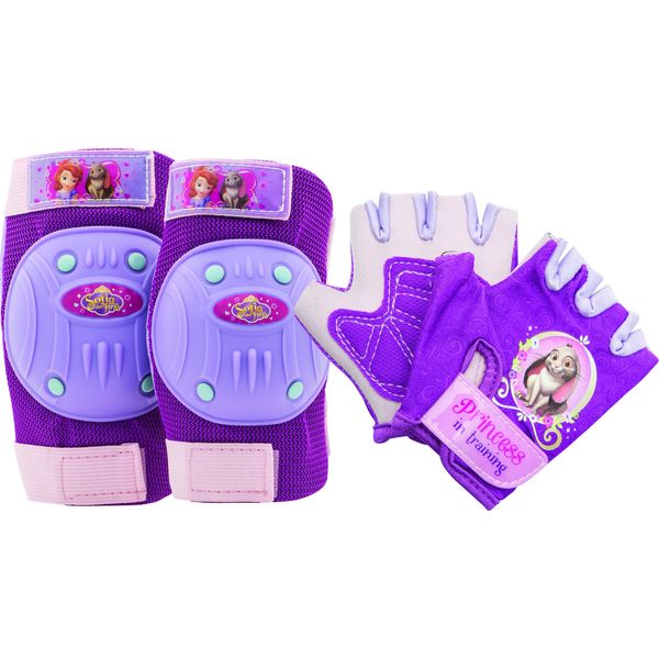 BELL Sofia The First Protective Gear with Elbow Pads/Knee Pads and Gloves
