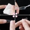 Carehabi Nail Tips, 500 Pieces False Nail Acrylic Artificial Nail Tips with Storage Case for Nail Salons and DIY Nail Art at Home 10 Sizes