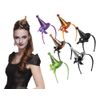 Boland BOL96911 Tiara Glitter Witch Cap with Bow, Assorted Colours, Standard, Multicolour
