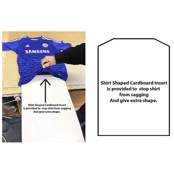 Kwik Picture Framing Ltd Football Shirt Display Frame with Top Layer Mount in White Colour | Standard Size: 23" x 26"