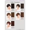 Montblanc Short Wig, Partially Hand Planted, Made in Japan, Feminine Short, Curly Style, Random Curl, Short Perm, 5 Colors Available, lemon tea