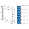 250x330mm ABS White Plastic Durable Inspection Panel Hatch Wall Access Door