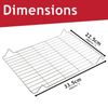 SPARES2GO Small Grill Pan Rack Insert Tray for Indesit Oven Cookers