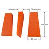 Felling Wedge Set of 3 250 mm ABS Forestry Wedge Large