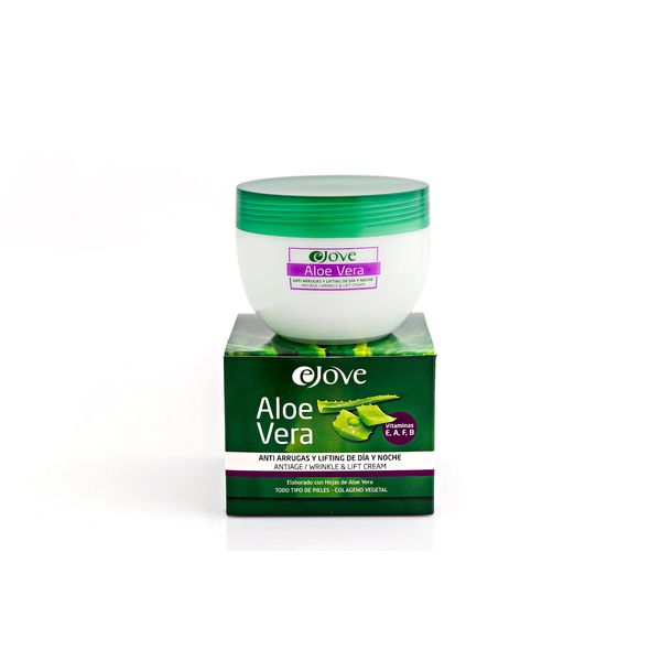 Ejove Creme mit Lifting- und Anti-Falten-Effekt 300 ml | Anti-Aging-Creme für Tag und Nacht | Feuchtigkeitsspendende und straffende Gesichtscreme mit Aloe Vera, Karité-Extrakt und ätherischen Ölen
