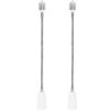 E26/E27 Light Socket Extender Adapter, 24 inches/60 cm Adjustable Bendable Rotation, Heat-Resistant E26 Base, Flexible Gooseneck Adjustable,Light Socket Extension Outlet Adapter (2 Pack)