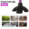 Extended Handle Walking Cane for Men & Women, Solid Base Foldable Canes (Purple)