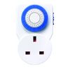 Masterplug TMS24-MP Energy Saving Daily Mechanical Segment Timer Plug, White