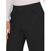 Cherokee Women's Mid Rise Straight Leg Pull-on Pant, Black, Small