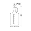 ESCO EA990PF-31 Oiler Polyethylene/Red 16.9 fl oz (500 ml)