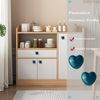 Mimhooy 4 Pack Teal Ceramic Drawer Knobs Decorative Cabinet Knobs, Heart Shaped Cupboard Knobs, Knobs for Cupboards & Draws
