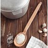 18" Long Handle Wooden Spoon For Deep Pots - Heavy Duty Solid Wood Large Spoon