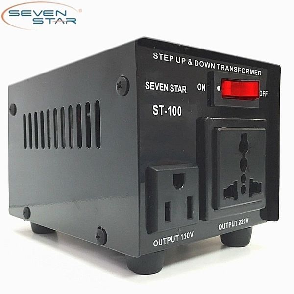 SevenStar ST-100W Watt 110V to 220V Step Up/Down Transformer Voltage Converter