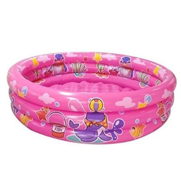 3 Rings Kiddie Pool, 48”X12”, Kids Swimming Pool, Inflatable Baby Ball Pit