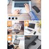 Bluetooth Wireless Mouse, Wireless Mouse, Thin, Quiet, Small, 2.4 GHz, 3DPI Mode, High Accuracy, Convenient to Carry, Compatible with Mac, Windows, Surface, Microsoft Pro, White