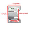 1 Pair Interlocking Flush Mount Z Clips with Mounting Screws for Headboard Frame