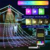 Christmas Tree String Lights 160 LED Waterfall Color Changing for Indoor Outdoor