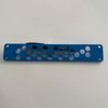 10" Inch Mini Rack Blank Module – 3D Printed in Durable PLA Digital Blue