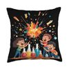 Colorful Kids Science Experiment Fun Throw Pillow
