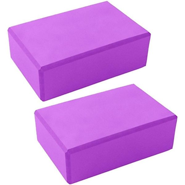 Yoga Block Brick Foam Sport Health Home Exercise Gym Tools 2Pcs