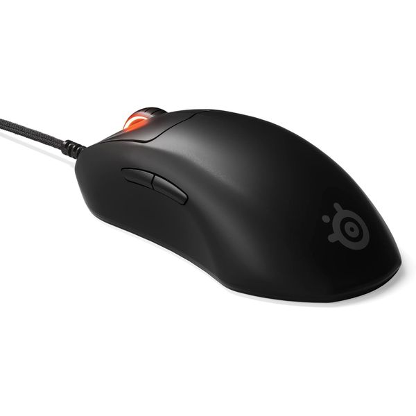 SteelSeries 62533 Wired Gaming Mouse, Lightweight, Fast Response, Ergonomic Design, Customizable Functions, Prestige OM Switch, SuperMesh Cable, Prime