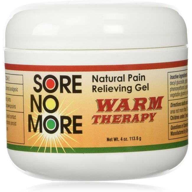 Sore No More Warm Therapy Pain Relief Arthritis 4 oz. Jar