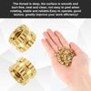 120pcs Threaded Insert, M4 x 4 x 6 3D Printing Brass Nuts Internal Thread Heat Embedment Nut for 3D Printer Parts Plastic Shell Injection Molding