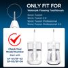 6 Pack FitMount Toothbrush Replacement Heads Compatible with WaterPik Sonic Fusion 2.0, FitMount Flossing Brush Head Fit for Water-Pic SF-01 SF-02 and 2.0 SF-03 SF-04