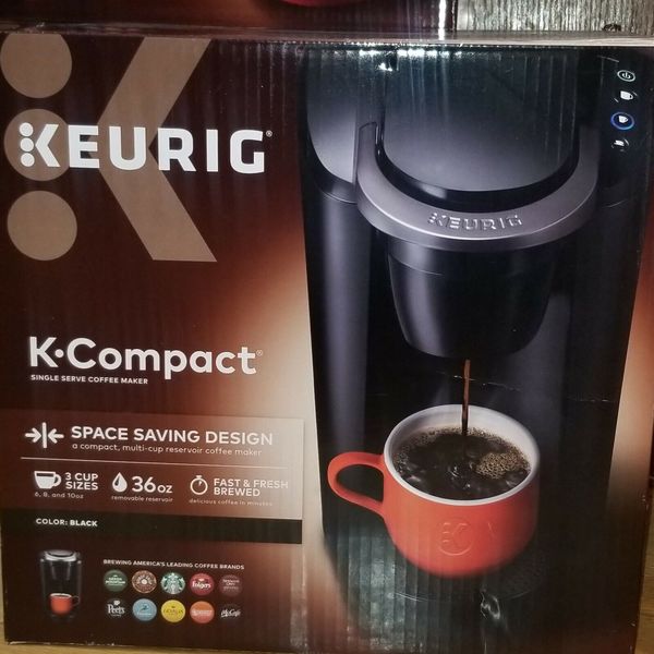NEW Keurig K-Compact  Space saving design Coffee Maker Latte, K CUP Energy drink