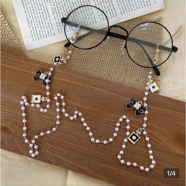 Eyeglass Chain Sunglasses Read Glasses Chain Holder Eyewear Rope Necklace Pearl