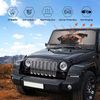 Pug Dog Car Windshield Sunshade Front Window Sun Visor Protector Foldable Shield Cover for Truck SUV