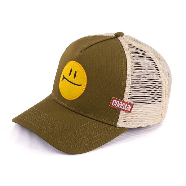COASTAL - Surf & Smile (olive) - Men`s Trucker Cap