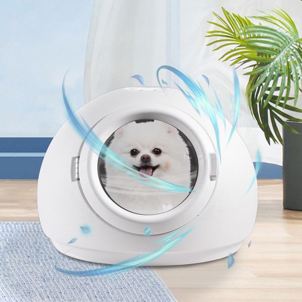 Pet Hair Dryer Box Blow Dryer 55L Capacity for Cats and Small Dogs Drying Blower