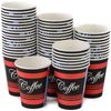Premium 10 oz. Coffee Cups - 500 Pack - Leak-Proof Disposable Hot Beverage Cups
