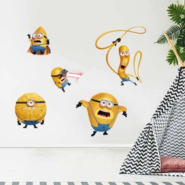 Despicable Me 4 - Mega Minions Set Wall Sticker (60cm Width x 30cm Height)