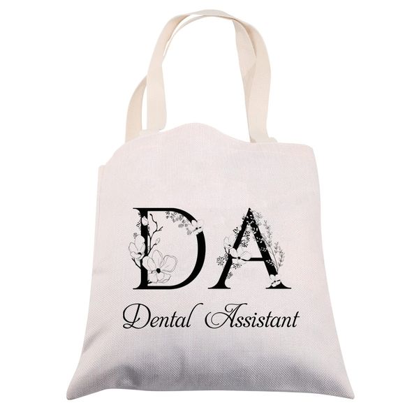 Dental Assistant Tote Bag Dental Assistant Gifts Appreciation Gifts Dental Student Gifts Graduation Gifts DA Dental Tote Bag (DA tote)