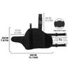 BOROLA Adjustable Tactical Leg Holster Compatible for Nerf Elite Series Blaster(Black)