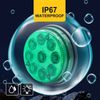 LED Side Marker Light 9 LED Track Position Lamp 12V 24V Waterproof Universal Green Light