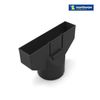 Granulated Light Brown Plain in-line Roof Tile Ventilator & Pipe Adapter