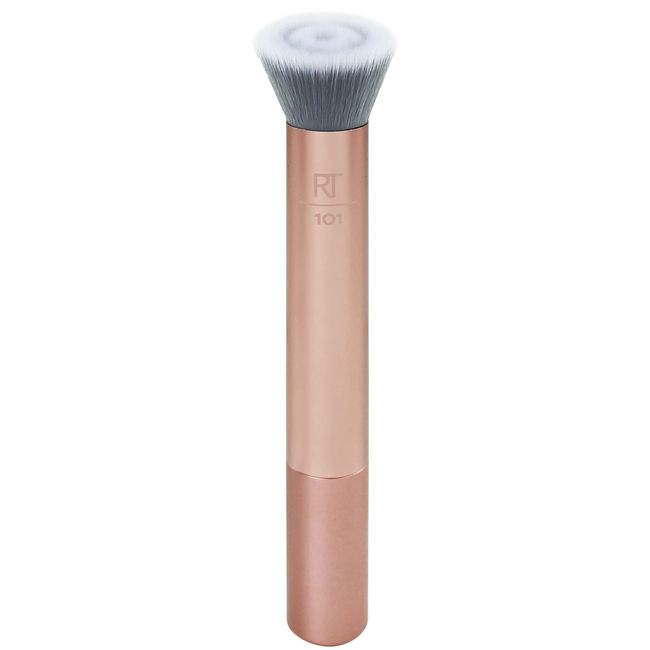 Real Techniques Complexion Blender Makeup Brush, Professional Foundation, Primer, & Moisturizer Face Brush, Uniquely-Cut Synthetic Bristles, Skincare & Makeup Tool, Vegan & Cruelty-Free, 1 Count